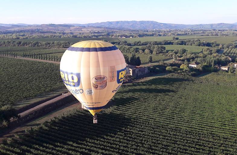 Giro in Mongolfiera in Toscana nel Chianti