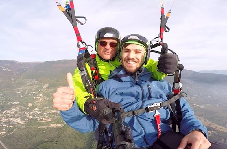 Parapendio Assisi da Monte Subasio