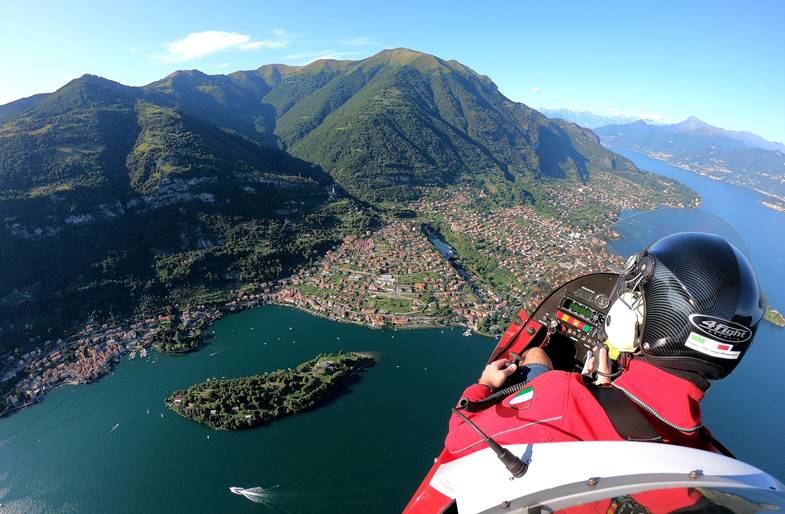 Volo in Autogiro sul Lago Maggiore