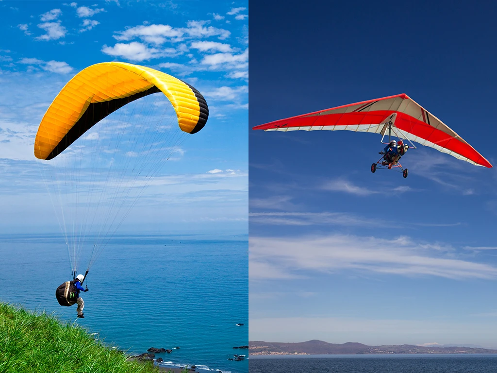 Qual è la differenza tra parapendio e deltaplano?