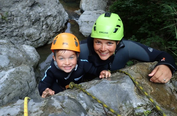 Canyoning Family a Campione del Garda