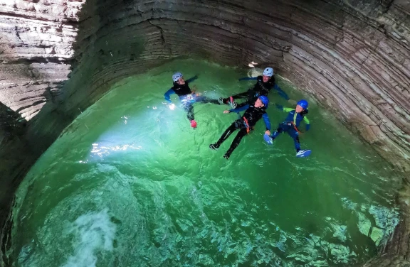 Canyoning nella Val di Botte vicino Belluno