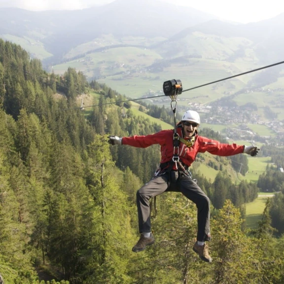 Zipline in Trentino a San Vigilio di Marebbe