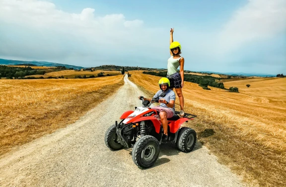 Escursione in Quad a Pienza in Toscana