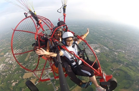 Paracarrello a Motore sul Monte Grappa