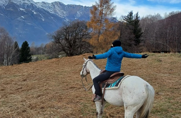 Passeggiata a Cavallo tra le colline moreniche nel Canavese