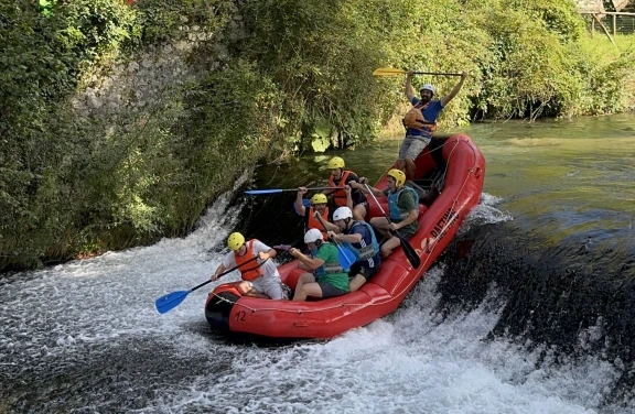 Soft Rafting a Subiaco sul fiume Aniene