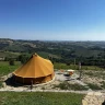 Tenda Glamping a Gualdo con vista sui Colli Marchigiani