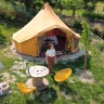 Tenda Glamping a Gualdo con vista sui Colli Marchigiani