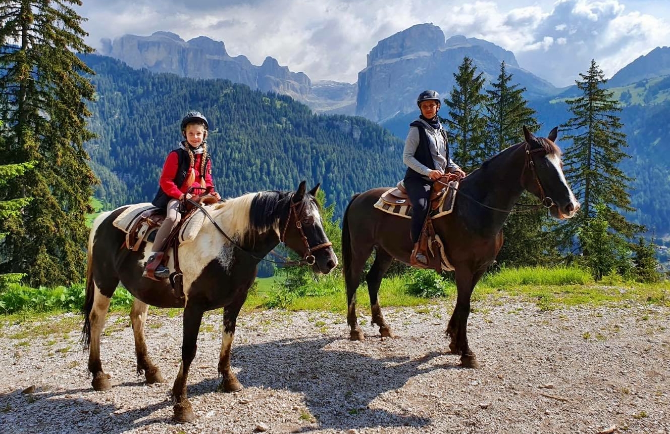 Passeggiata a cavallo in Trentino 