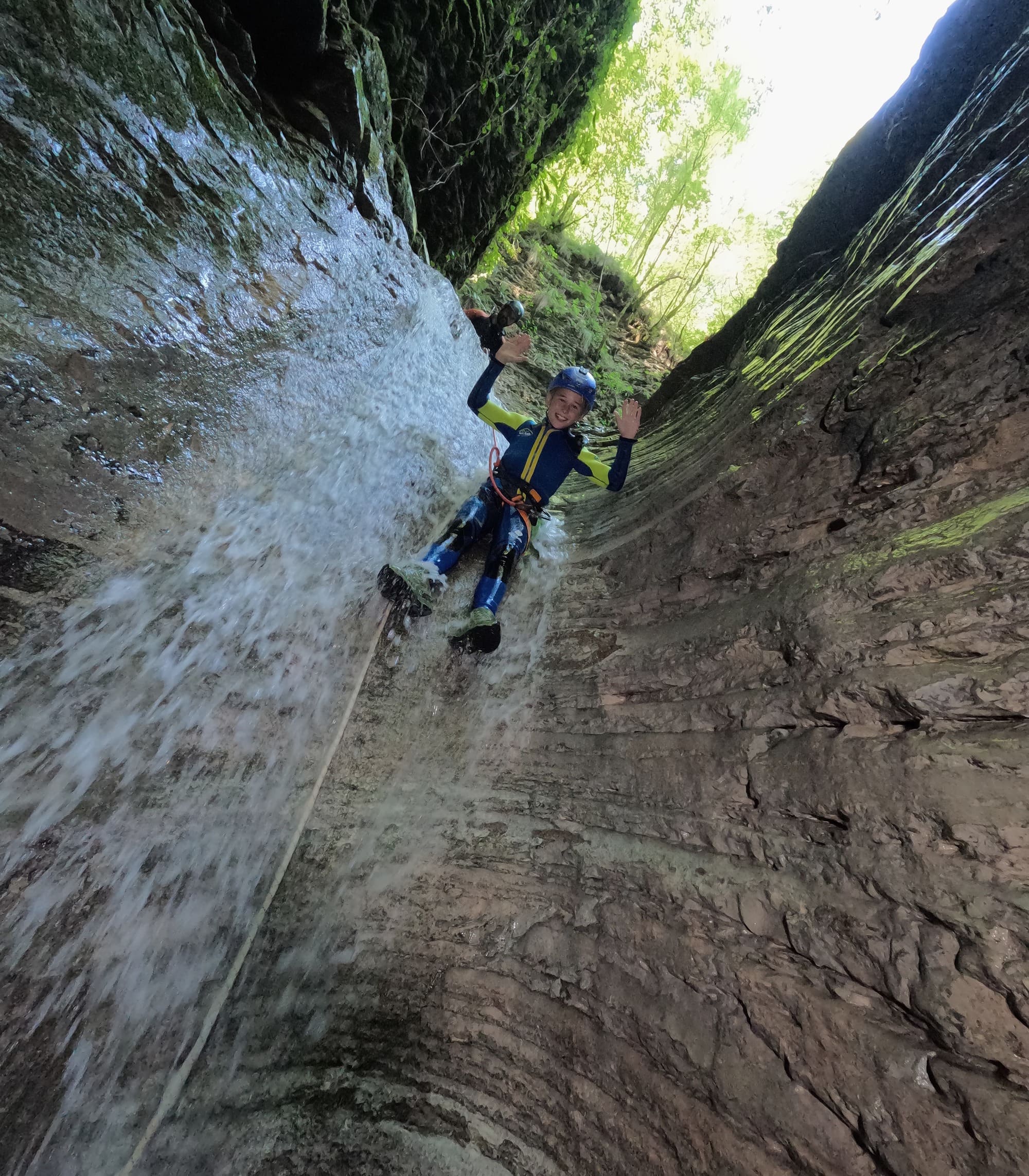 Canyoning in Val di Botte vicino Belluno