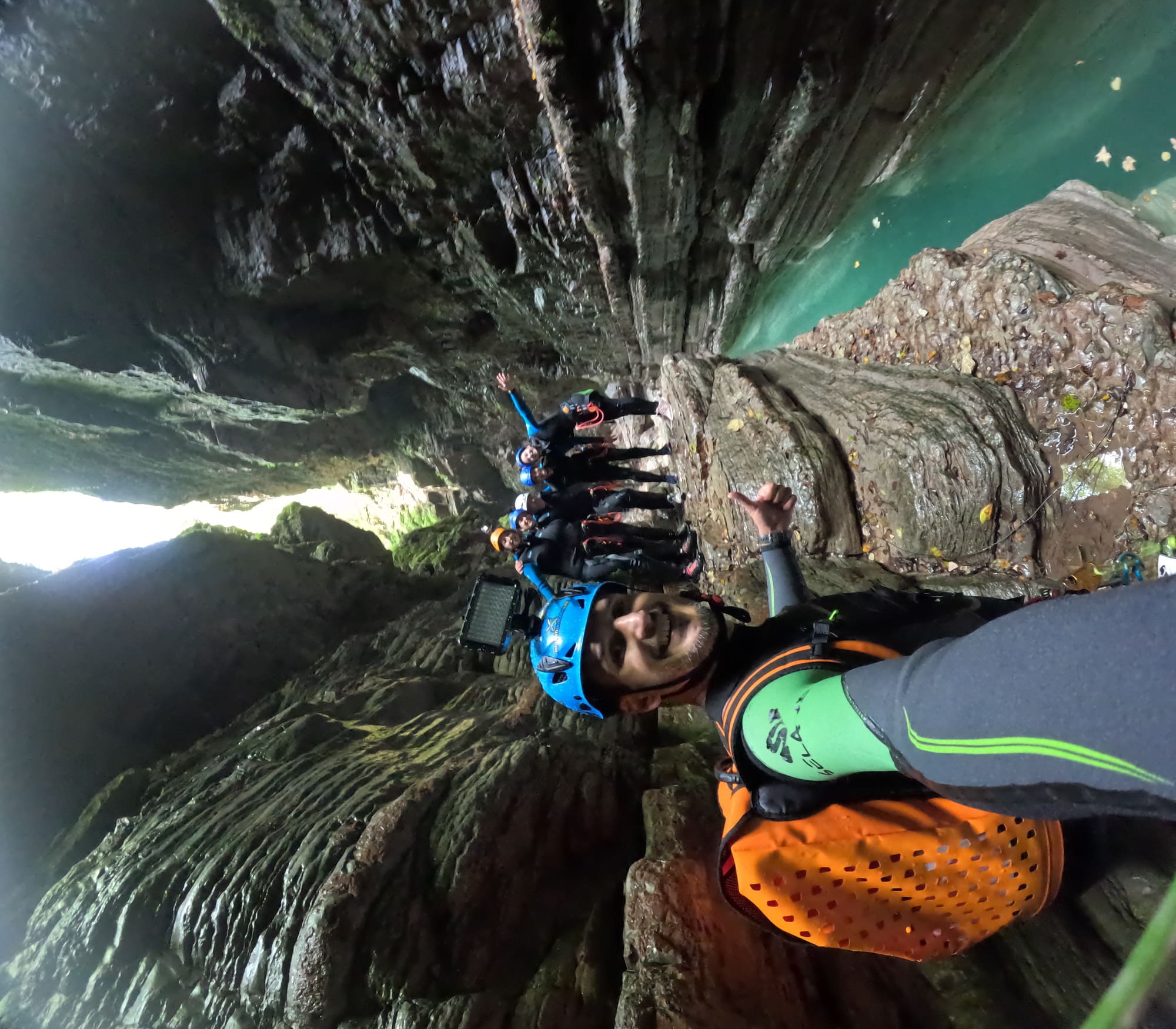 Canyoning nell Val Maor vicino Belluno