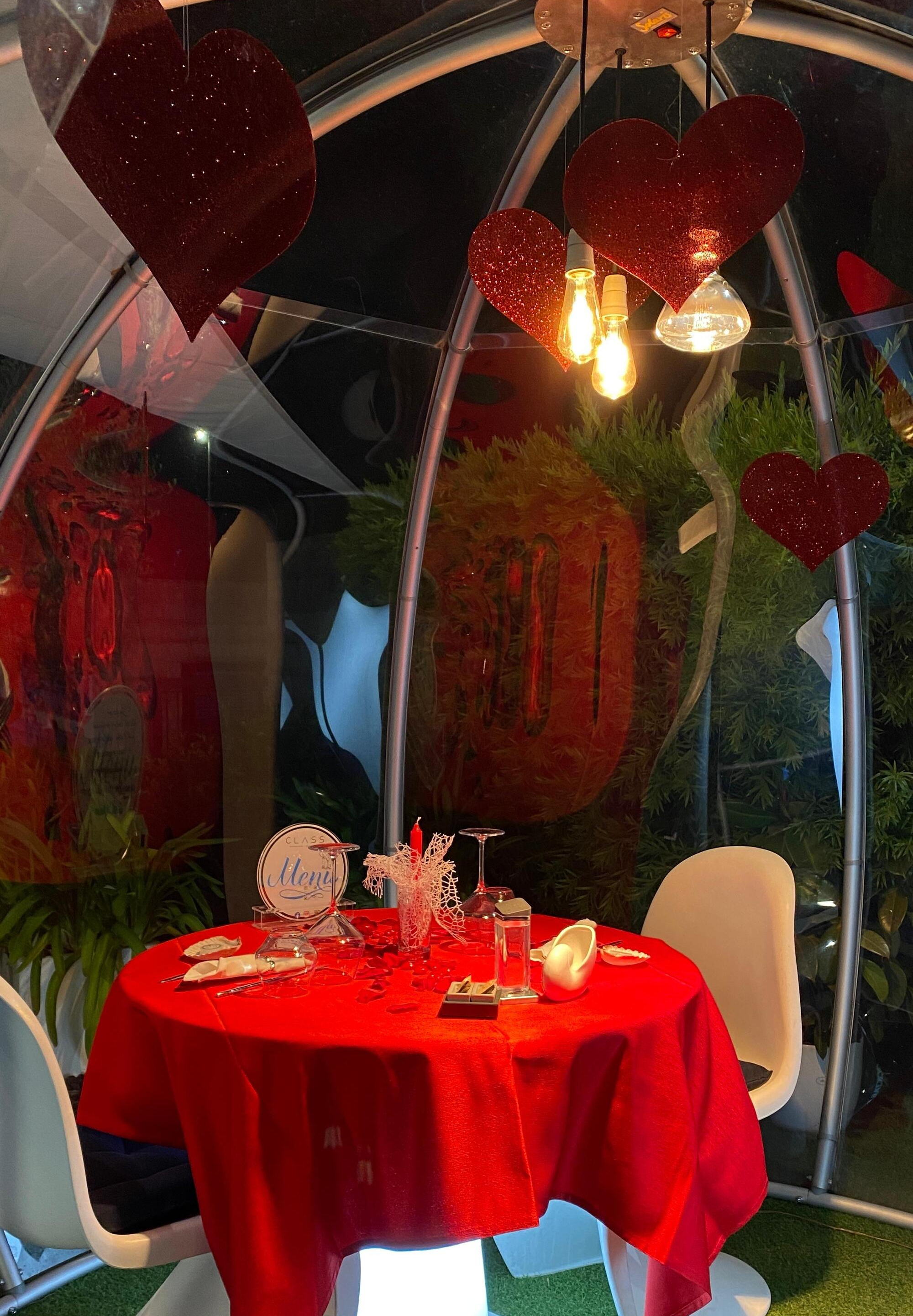 Cena romantica in igloo a Roma