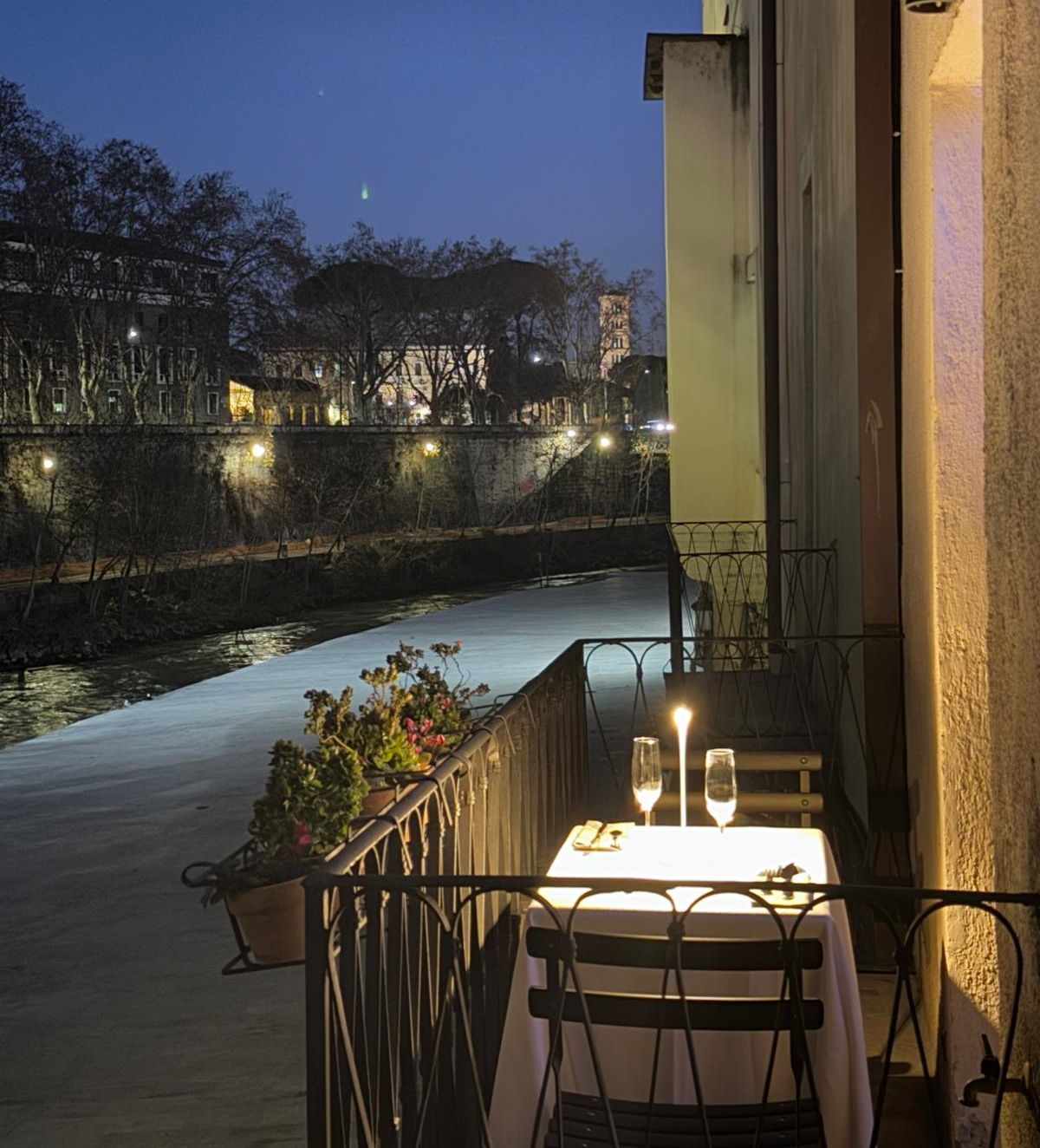 Cena con chef privato sull'Isola Tiberina a Roma