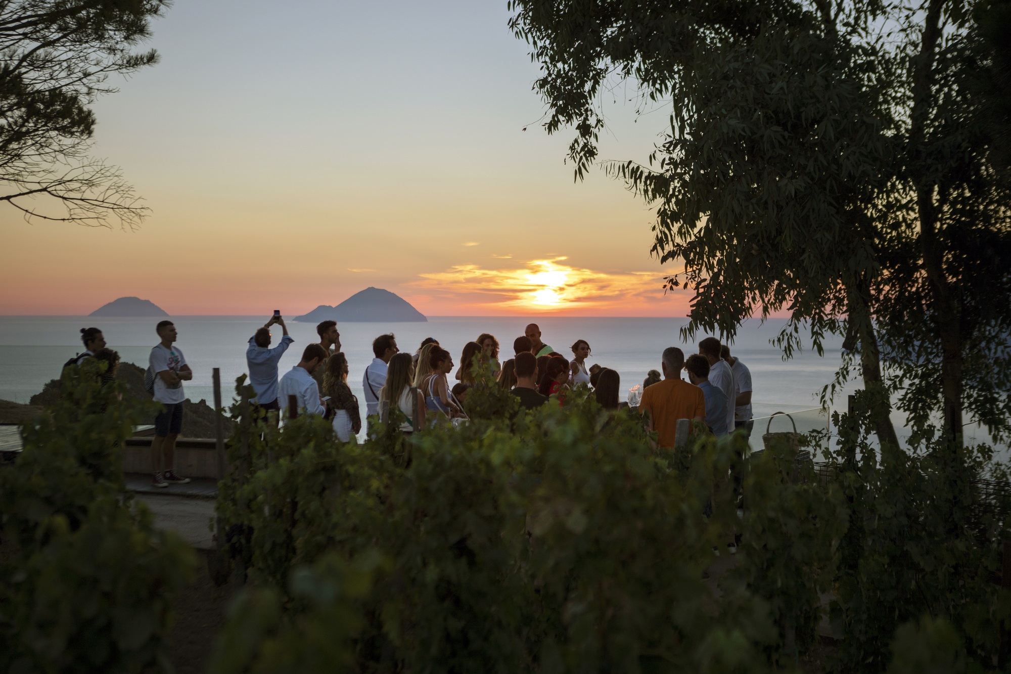 Picnic in vigna sull'Isola di Lipari