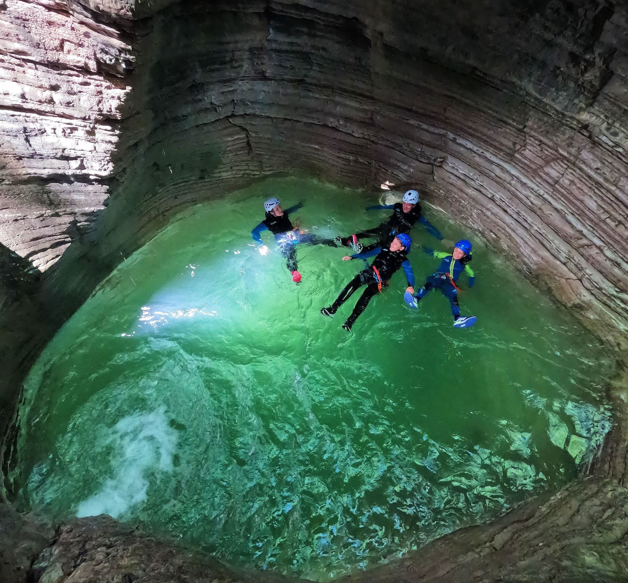Canyoning nella Val di Botte vicino Belluno