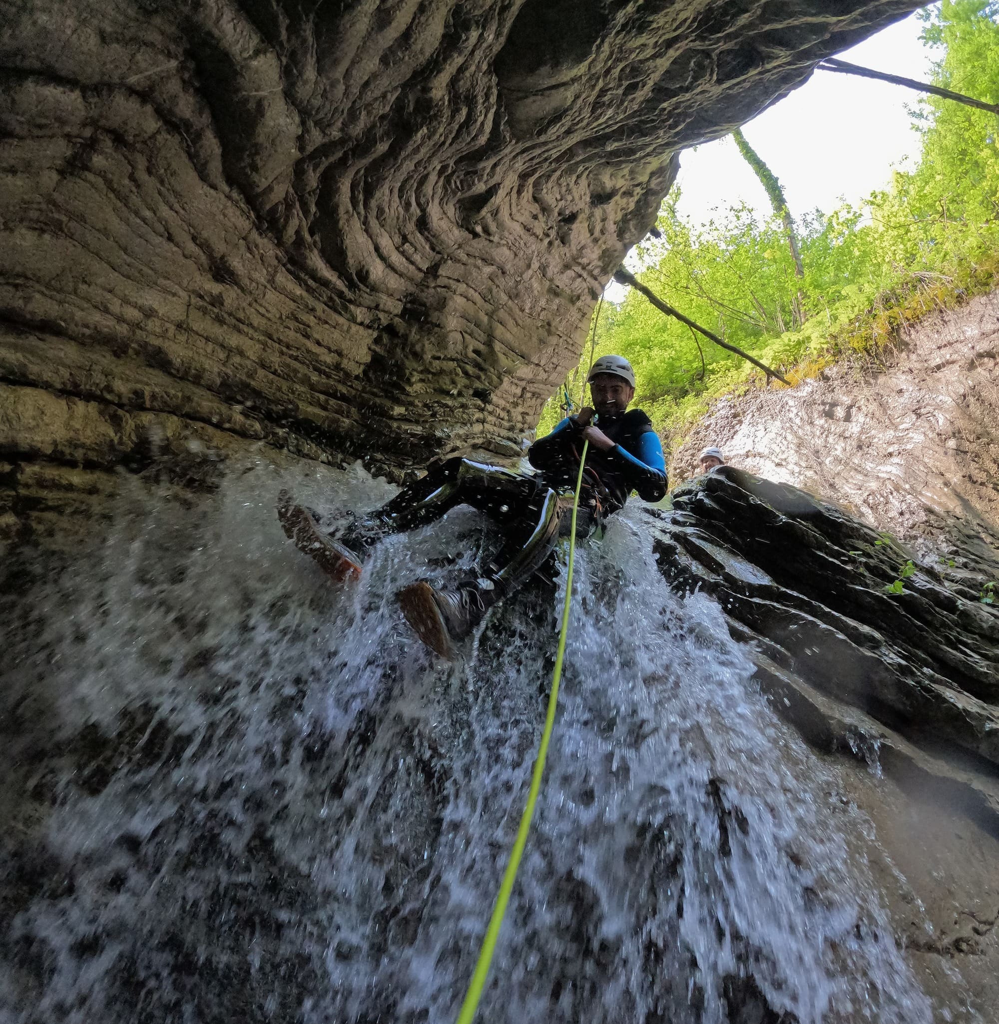 Canyoning nella Val di Scroa vicino Belluno