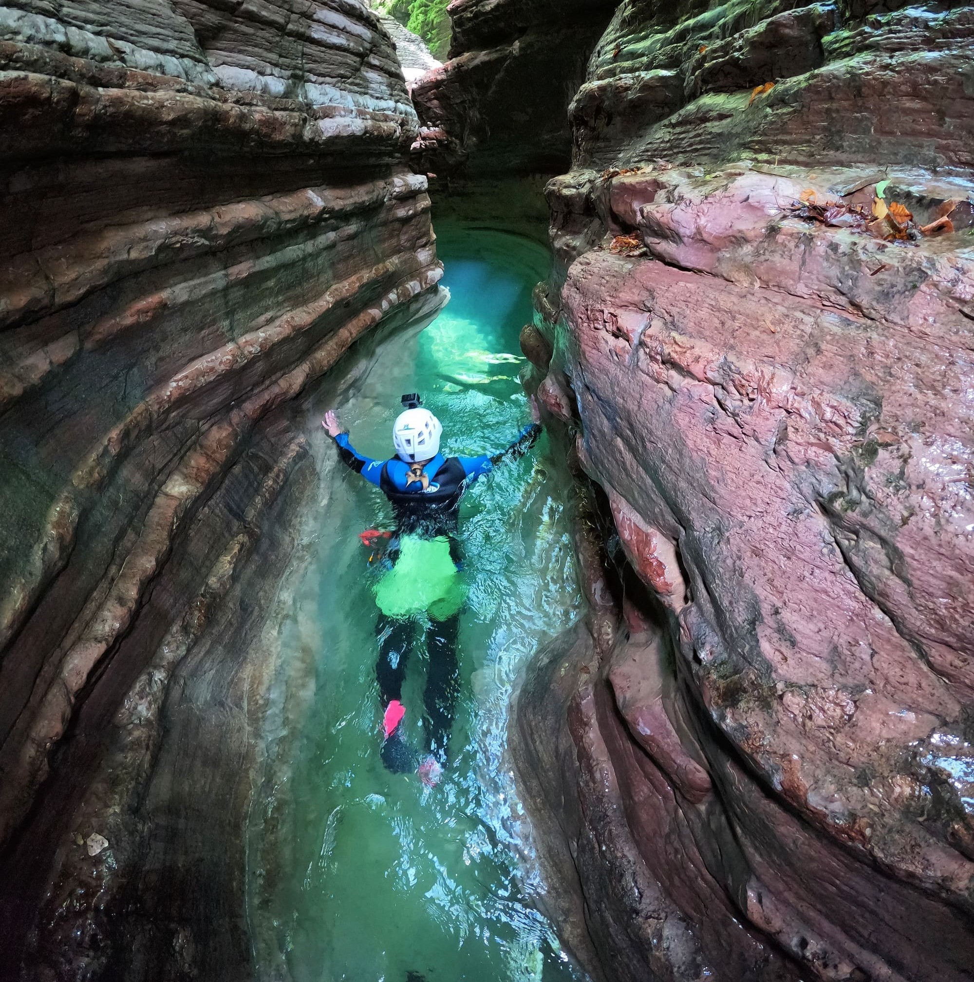 Canyoning nella Val Maor vicino Belluno
