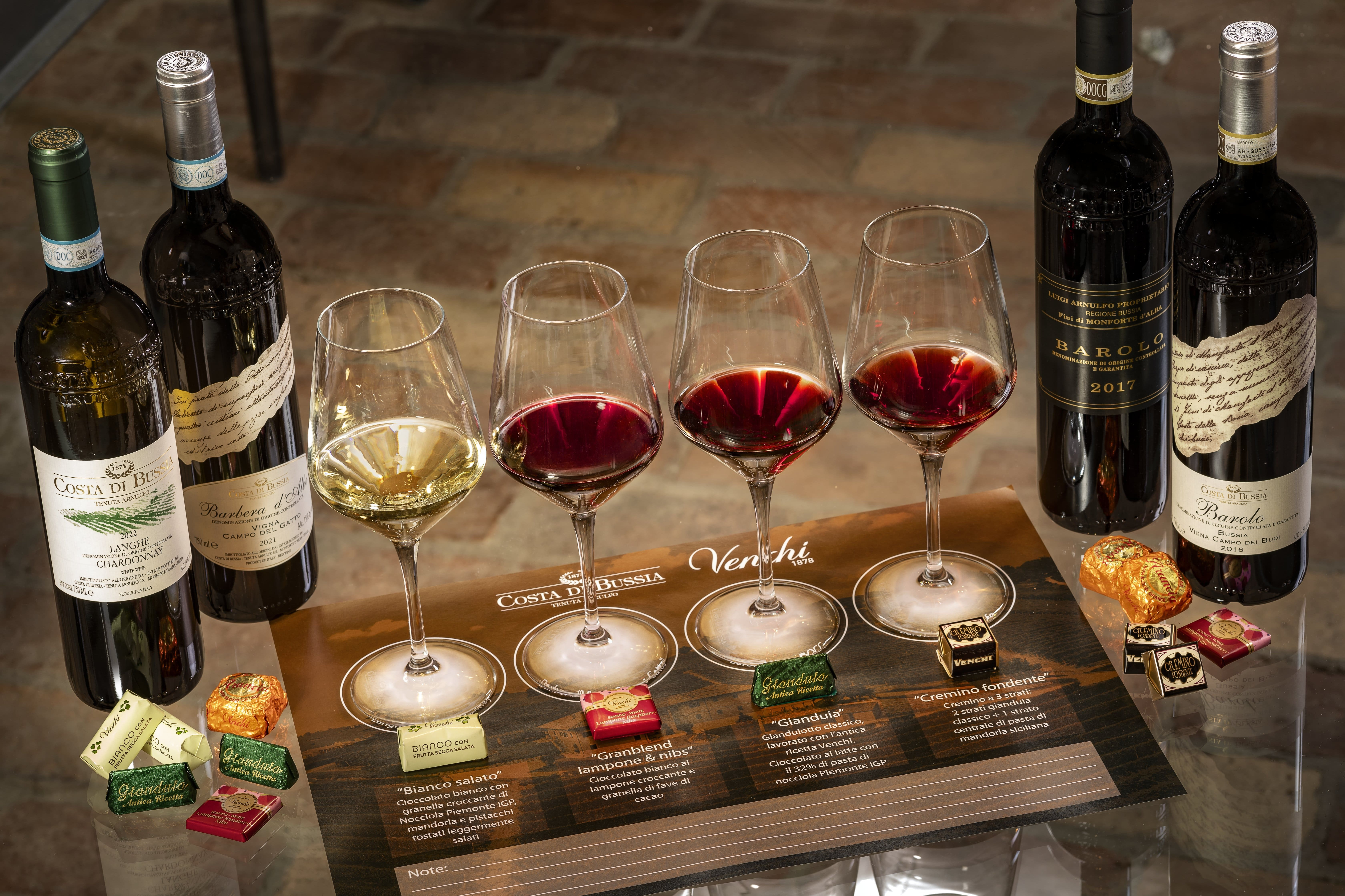 Degustazione di Vini in abbinamento a Cioccolato o Formaggio nelle Langhe