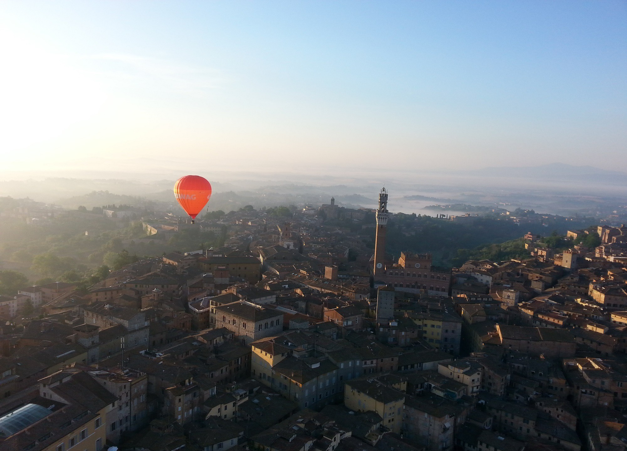 Giro in Mongolfiera sulla città di Siena