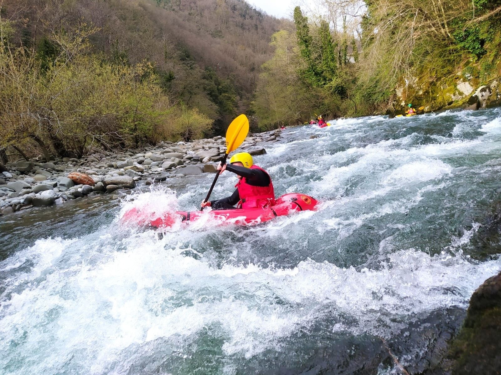 Packrafting al Ponte del Diavolo a Bagni di Lucca