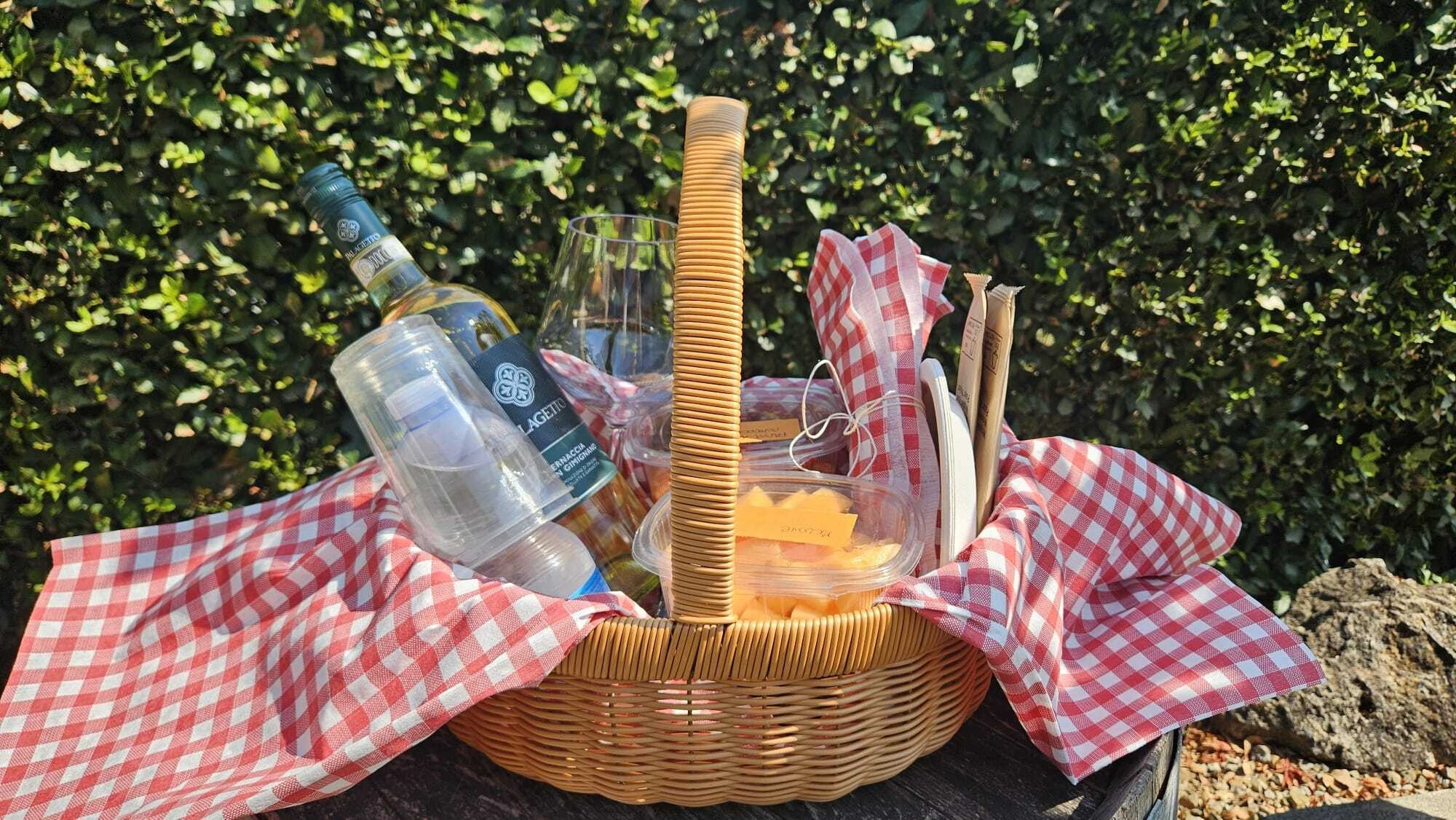 Picnic di Coppia in Vigna a San Gimignano