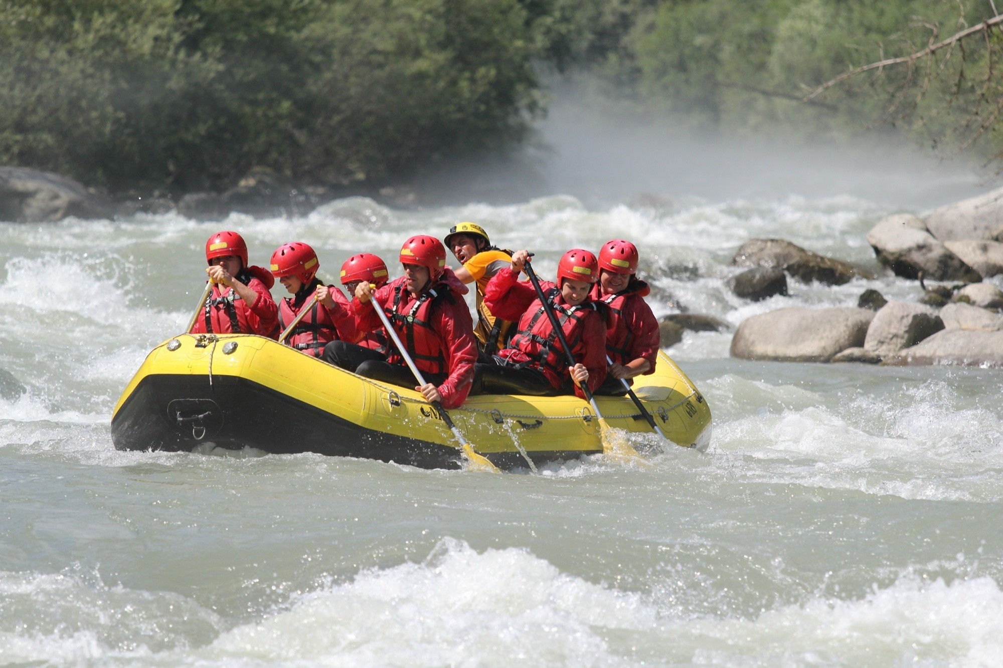 Rafting in Val di Sole sul fiume Noce