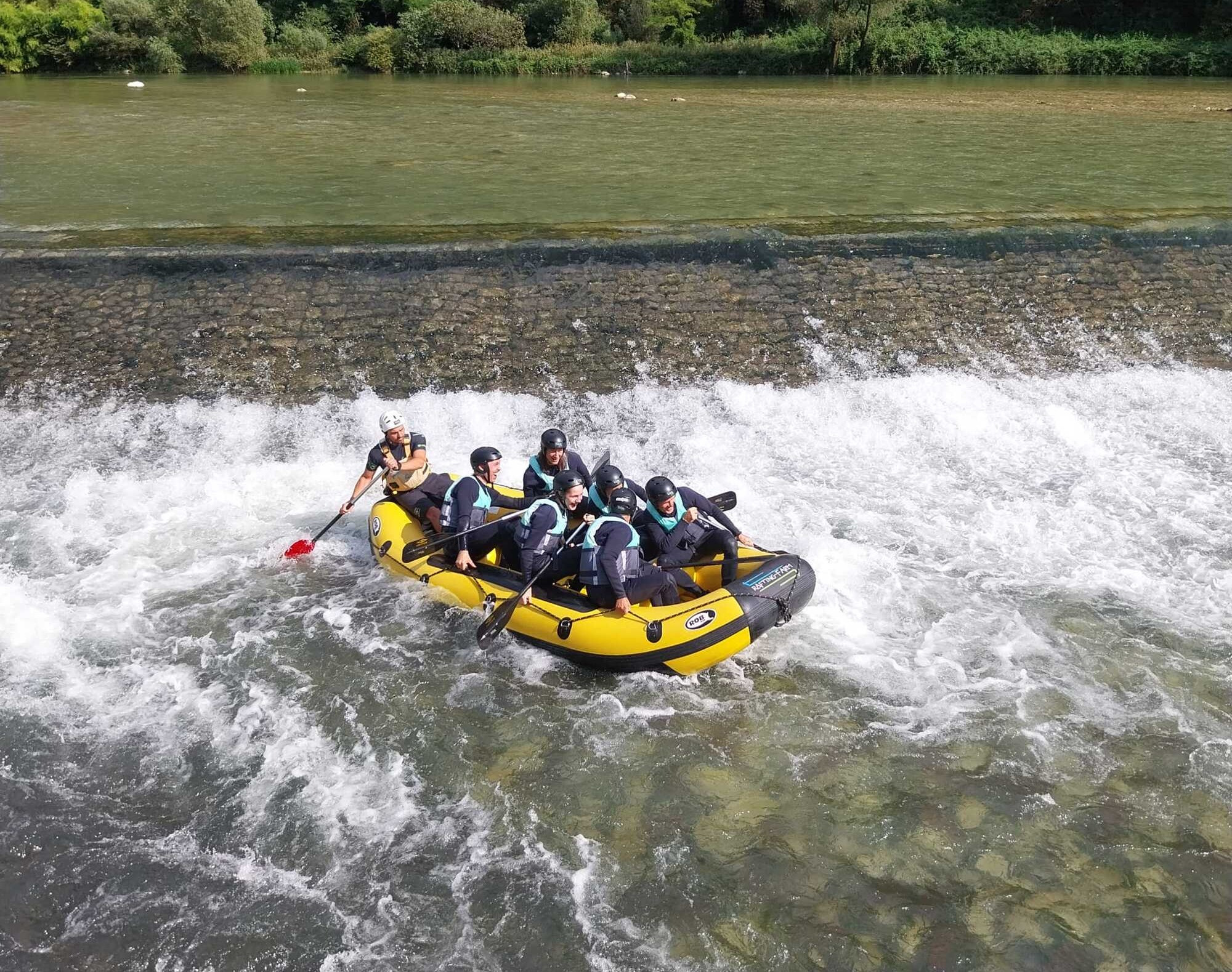 Rafting sul Fiume Brenta a Valstagna vicino Vicenza