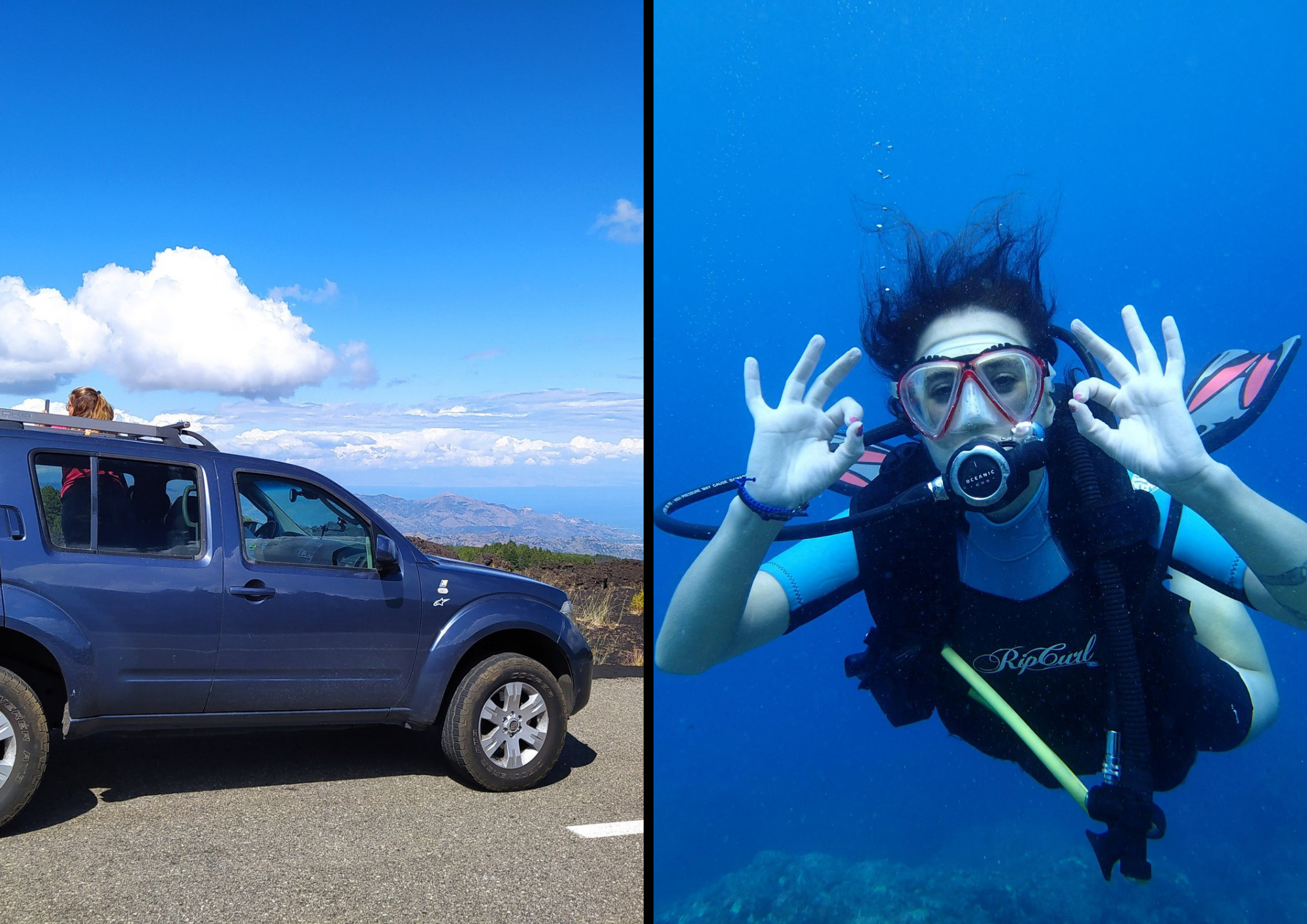 Snorkeling delle Isole Ciclopi e Tour dell’Etna in Fuoristrada