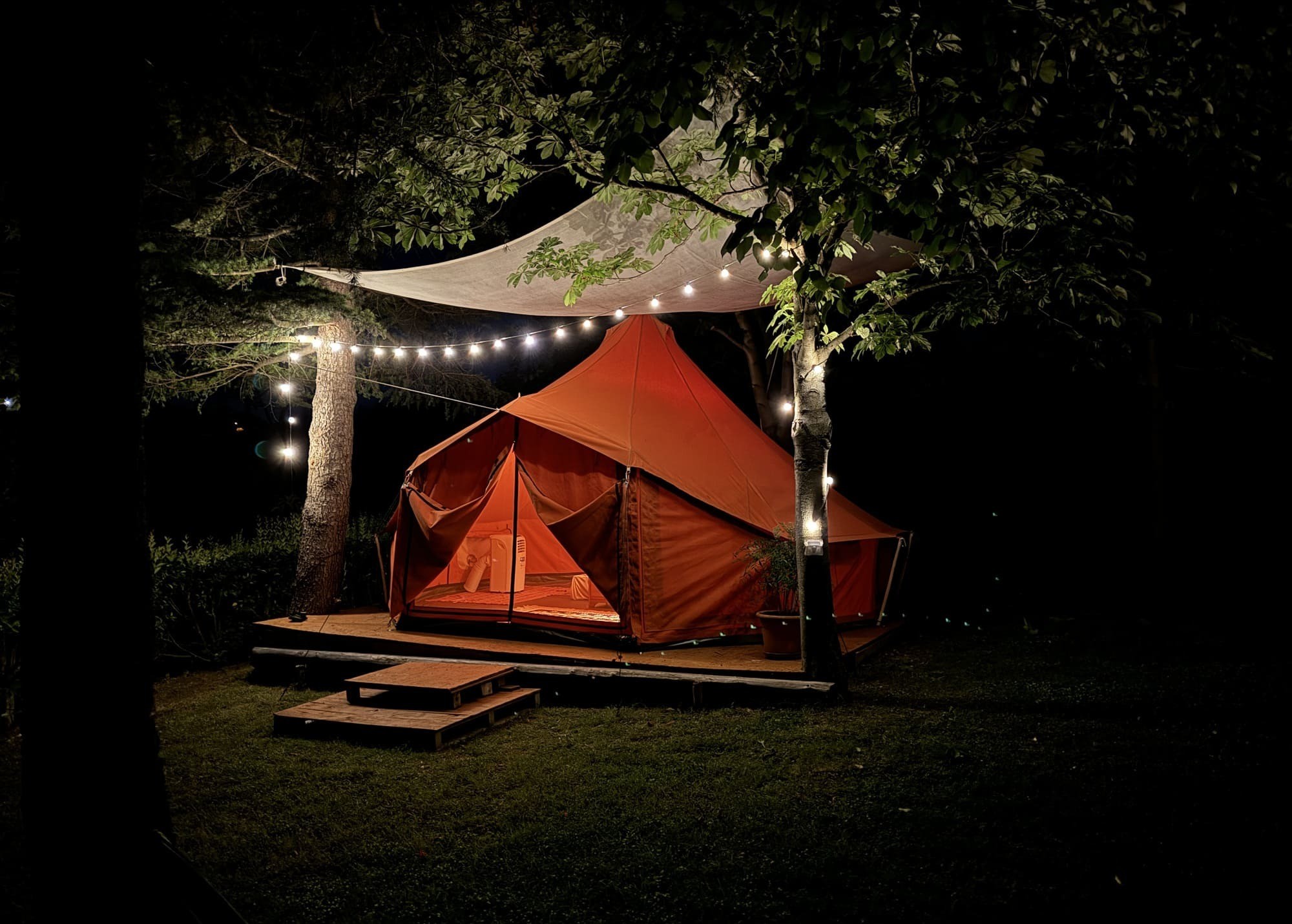 Soggiorno in Tenda Glamping con vista sui Monti Sibillini