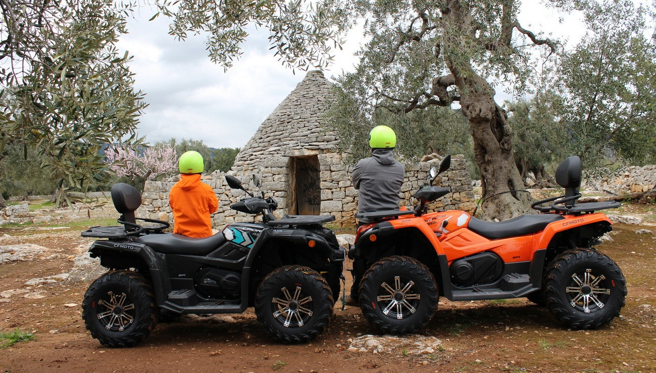 Tour in Quad a Monopoli con sosta bagno a Torre Cintola
