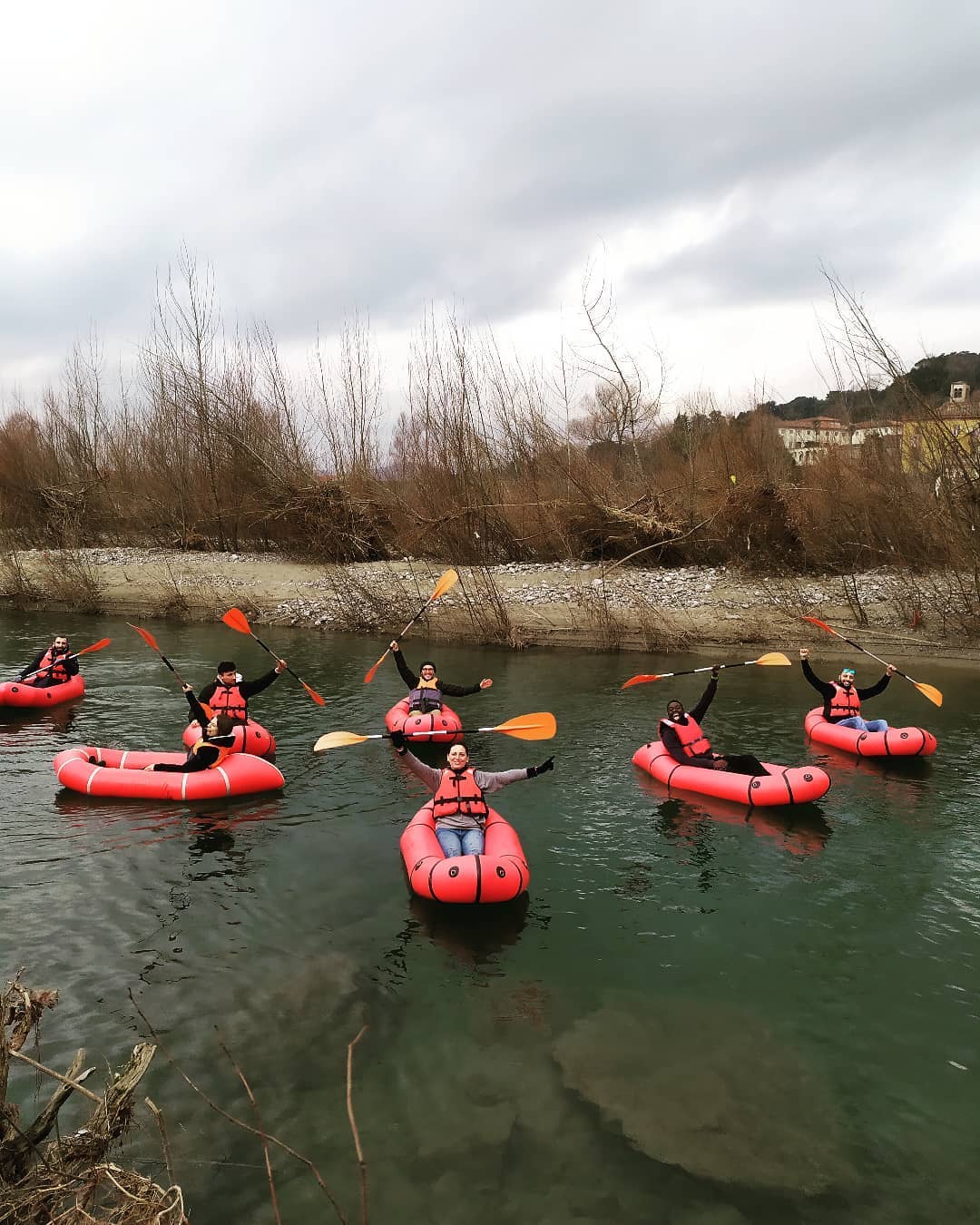 Packrafting a Lucca sul Fiume Serchio